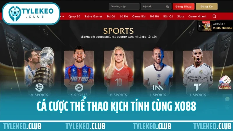 Xo88 - nhà cái uy tín với thị trường cá cược thể thao nổi bật 3 Cá cược thể thao kịch tính cùng xo88