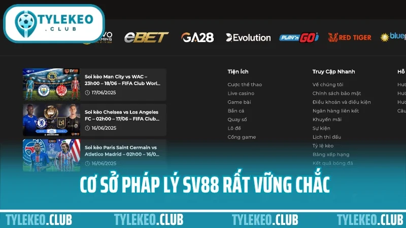 Sv88 - nền tảng cá cược thể thao số 1 hiện nay 2 Cơ sở pháp lý sv88 rất vững chắc