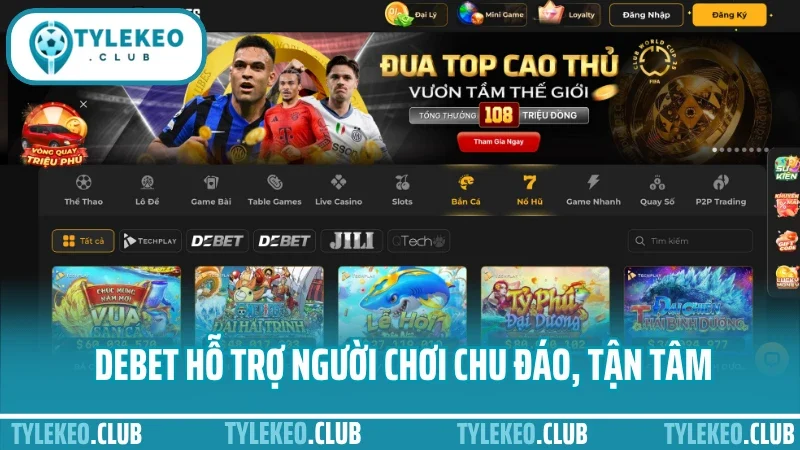 Debet - sân chơi cá cược thể thao an toàn và uy tín nhất 2025 5 Debet hỗ trợ người chơi chu đáo, tận tâm