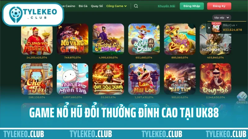 Uk88 - cổng cá cược thể thao được giới cao thủ lựa chọn 4 Game nổ hũ đổi thưởng đỉnh cao tại uk88