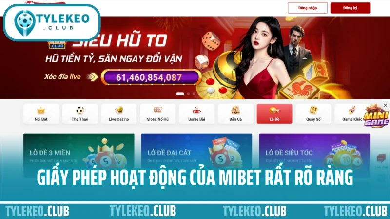 Mibet - địa chỉ cá cược thể thao uy tín được đánh giá cao 2 Giấy phép hoạt động của mibet rất rõ ràng