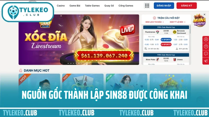 Sin88 - nhà cái uy tín đáng tin cậy cho tín đồ thể thao 2 Nguồn gốc thành lập sin88 được công khai rõ ràng