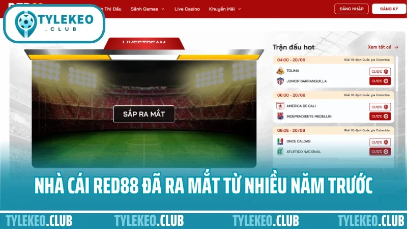 Red88 - uy tín cược thể thao với tỷ lệ hấp dẫn và minh bạch 1 Nhà cái red88 đã ra mắt từ nhiều năm trước
