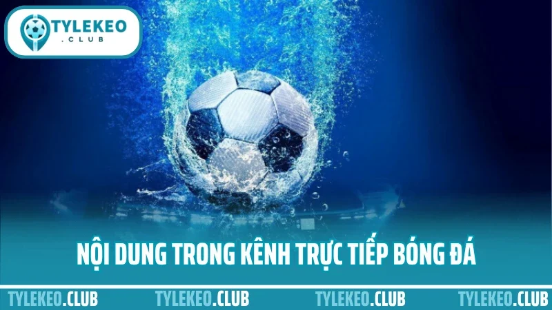 Trực tiếp bóng đá 2 Nội dung trong kênh trực tiếp bóng đá