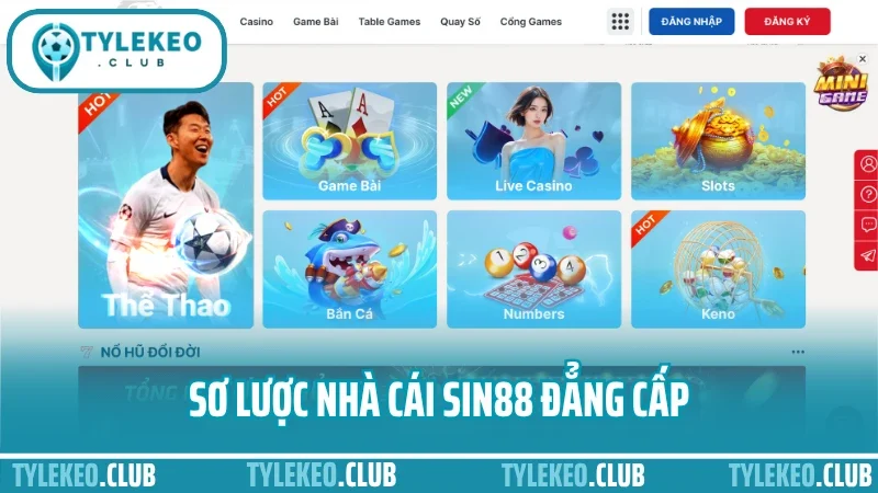 Sin88 - nhà cái uy tín đáng tin cậy cho tín đồ thể thao 1 Sơ lược nhà cái sin88 đẳng cấp