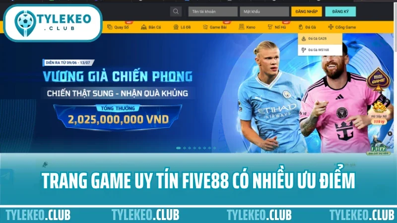 Five88 - nhà cái thể thao uy tín được dân cá cược tin dùng 6 Trang game uy tín five88 có nhiều ưu điểm