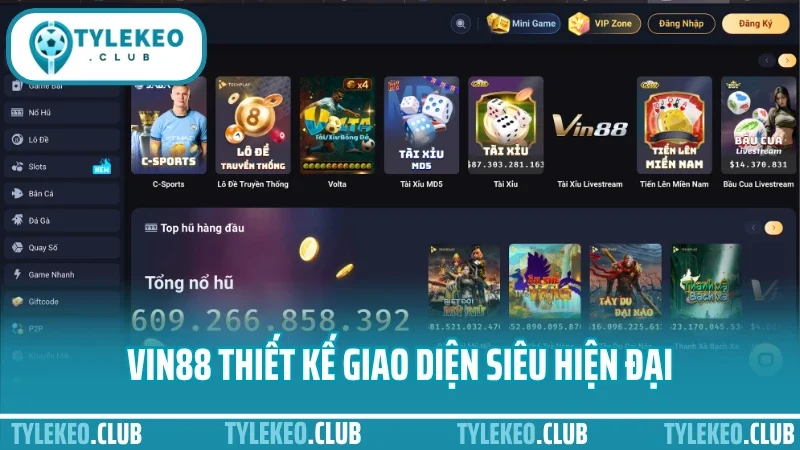 Vin88 - cổng thể thao cá cược uy tín với nhiều ưu đãi đặc biệt 5 Vin88 thiết kế giao diện siêu hiện đại