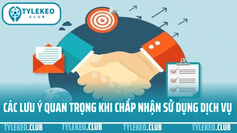 Các lưu ý quan trọng khi chấp nhận sử dụng dịch vụ